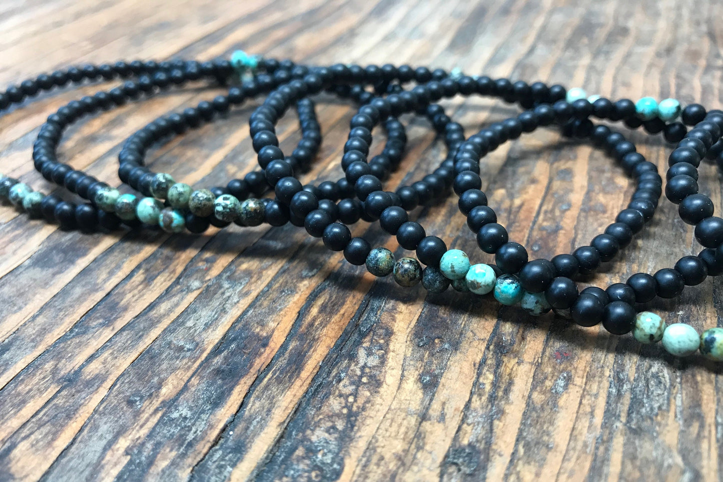 SELF MASTERY BLACK ONYX & TURQUOISE BRACELET