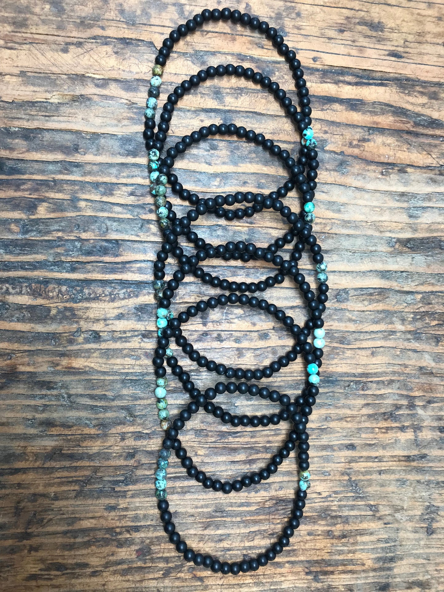SELF MASTERY BLACK ONYX & TURQUOISE BRACELET