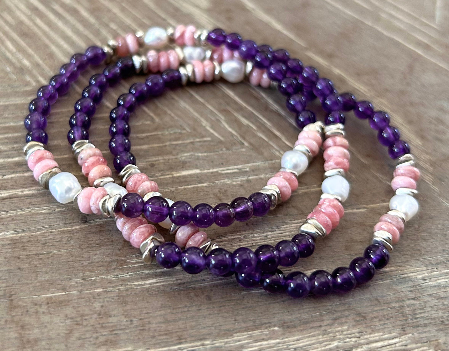 HOPE AND FAITH STACK BRACELETS