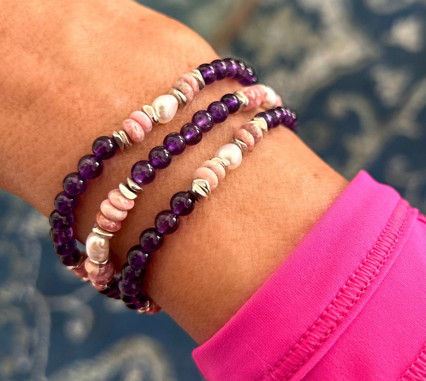 HOPE AND FAITH STACK BRACELETS