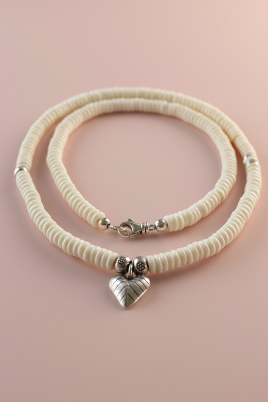 Sterling Silver Heart & Bone Rondell