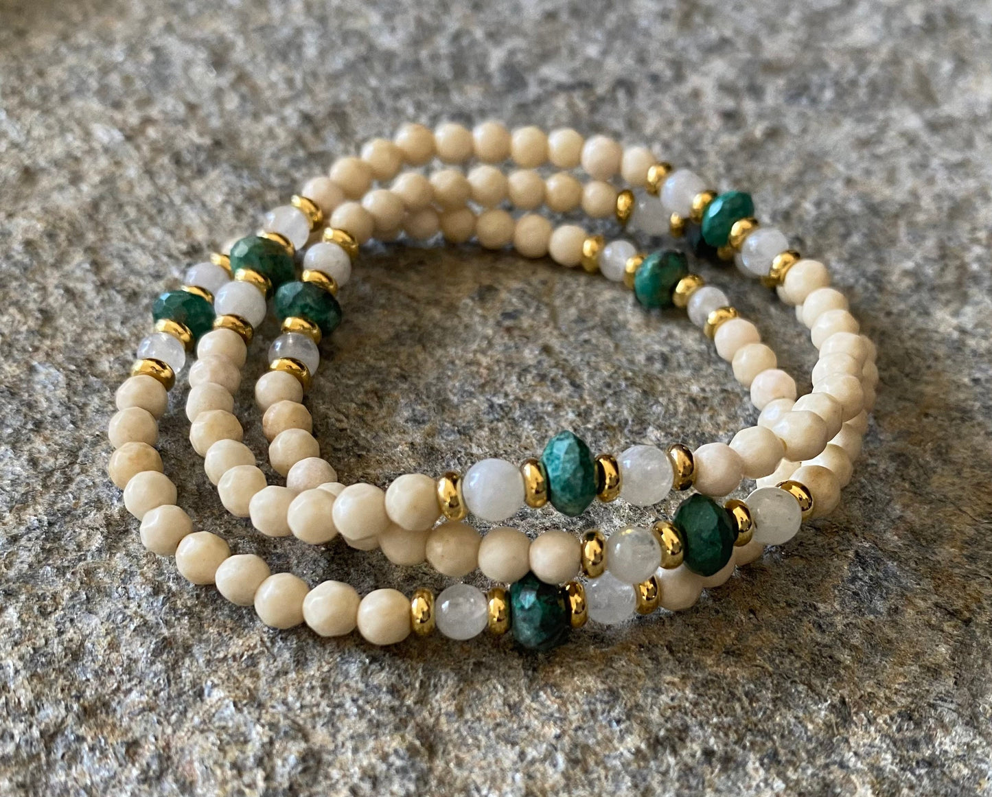 GROUND AND BLANCE STACK BRACELETS