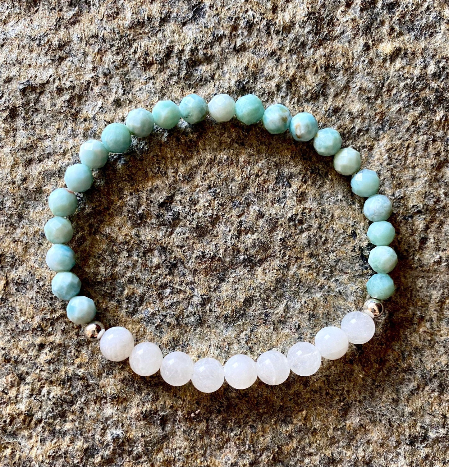 LARIMAR + MOONSTONE BRACELET